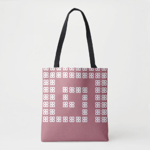 Bolso De Tela Diseño abstracto helicoidal moderno en oro rosa