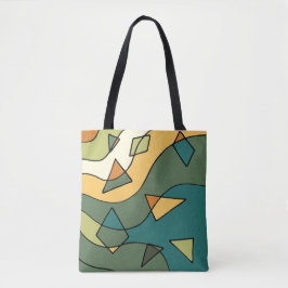 Bolso De Tela diseño abstracto vintage dibujado a mano