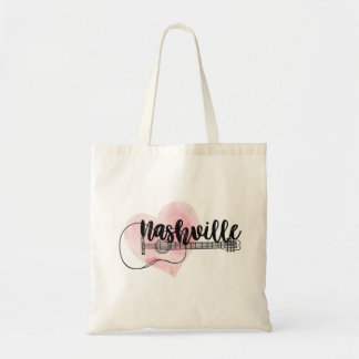 Bolso De Tela Diseño acuático de la guitarra de Nashville