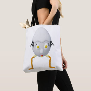 Bolso De Tela Diseño adorable de personaje de huevo extravagante