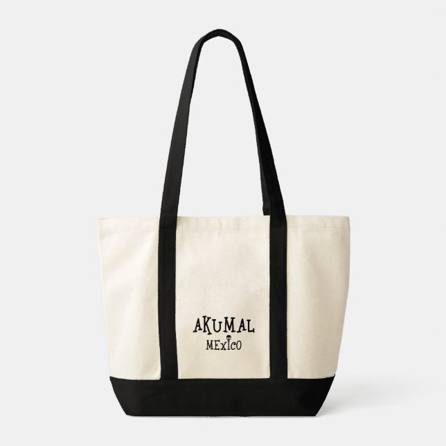 Bolso De Tela Diseño Akumal México - Tote de impulso (Reverso)