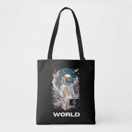 Bolso De Tela Diseño astronauta mundial