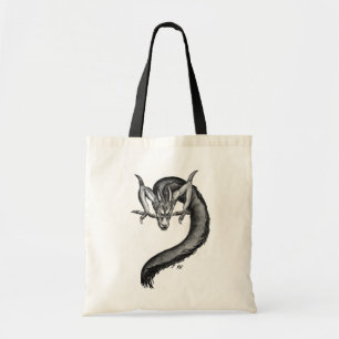 Bolso De Tela Diseño blanco y negro de Dragon