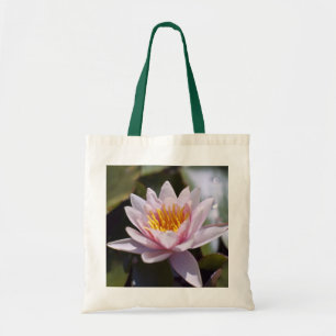Bolso De Tela Diseño Botánico Floral de Nenúfar Tropical