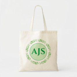 Bolso De Tela Diseño circular monogramado con estilo.