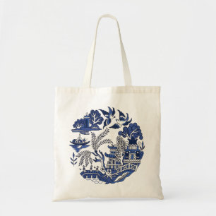 Bolso De Tela Diseño clásico de China salvaje azul