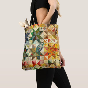 Bolso De Tela Diseño clásico de la tela de mosaico de diseño de