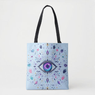 Bolso De Tela Diseño Cósmico Espiritual