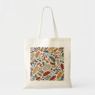 Bolso De Tela Diseño cuadrado de hojas de color otoñal