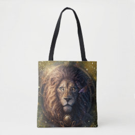 Bolso De Tela Diseño de Acuarela del Signo Zodiacal Leo