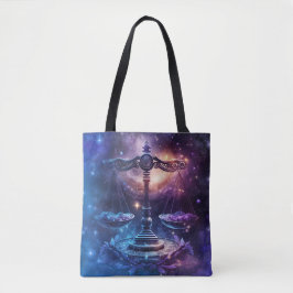 Bolso De Tela Diseño de Acuarela del Signo Zodiacal Libra