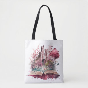 Bolso De Tela Diseño de amante de libros de fantasía