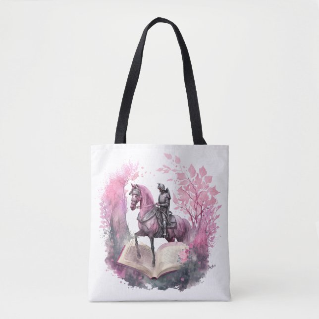 Bolso De Tela Diseño de Amante de Libros de Fantasía (Anverso)