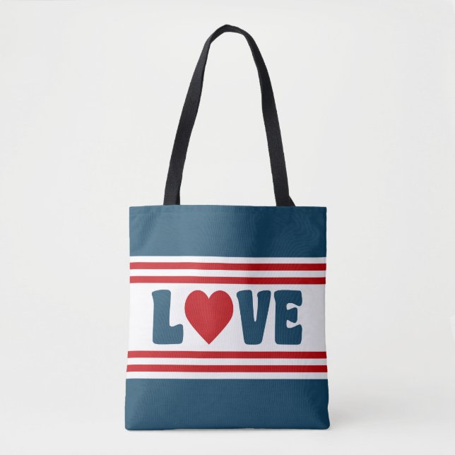 Bolso De Tela Diseño de amor (Anverso)