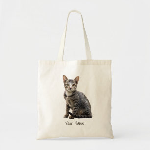Bolso De Tela Diseño de animales Tomcat Mascota Retrato Vintage