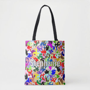Bolso De Tela Diseño de Arte Abstracto Personalizado