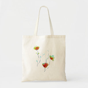 Bolso De Tela Diseño de arte de flores abstracto moderno