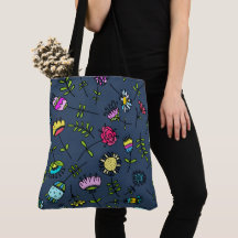 Diseño de Arte de Patrón Floral Caprichoso