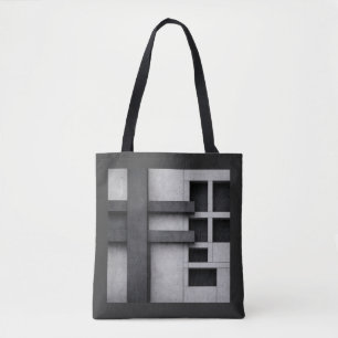 Bolso De Tela Diseño de Arte Fino de Arquitectura Brutalista Cub