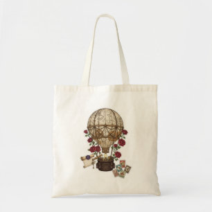 Bolso De Tela Diseño de aventura en globo aerostático steampunk
