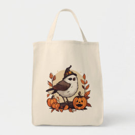 Bolso De Tela Diseño de aves de Halloween