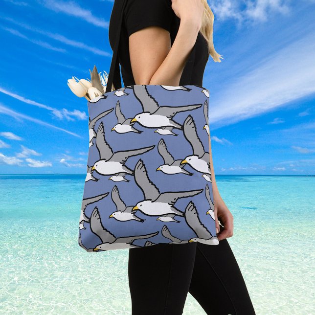 Bolso De Tela Diseño de aves voladoras altas (Subido por el creador)