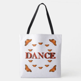 Bolso De Tela Diseño de baile con mariposas