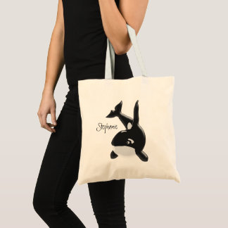 Bolso De Tela Diseño de ballena asesina personalizado