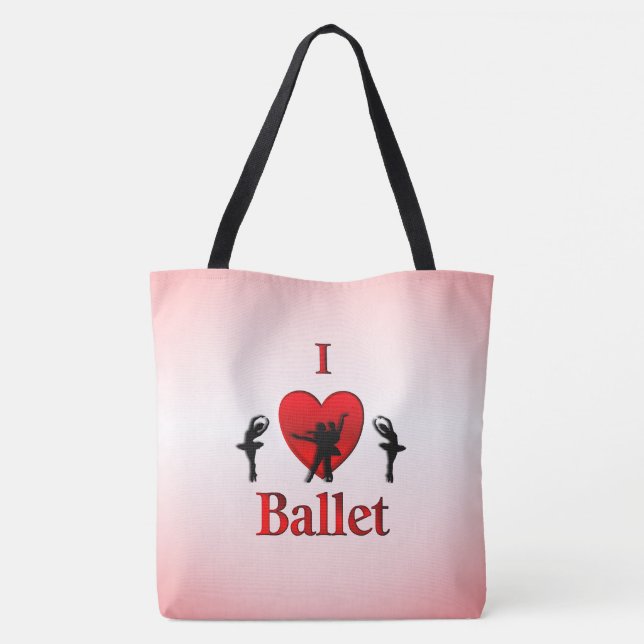 Bolso De Tela Diseño de ballet cardíaco Guay I (Reverso)