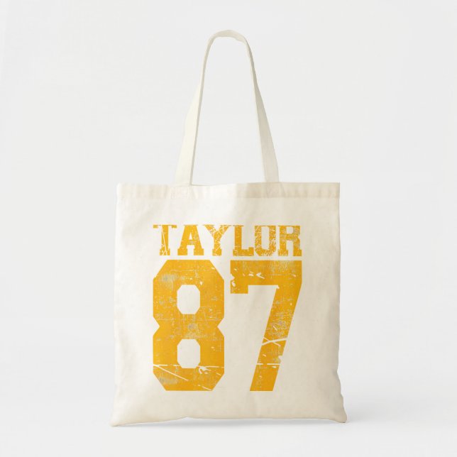 Bolso De Tela Diseño de banda básica de estilo simple arcoiris (Frente)