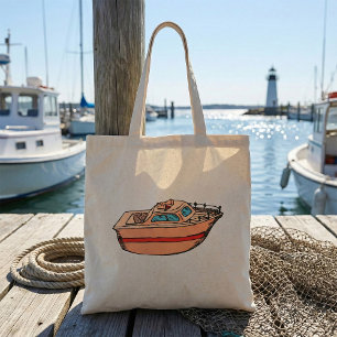 Bolso De Tela Diseño de barcos náuticos Nautical Ilustracion