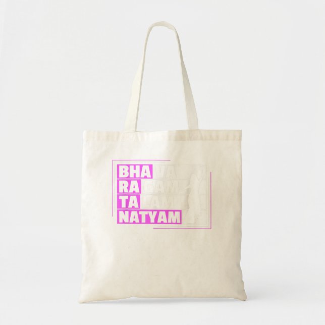 Bolso De Tela Diseño de Bharatanatyam para una bailarina de Bhar (Frente)