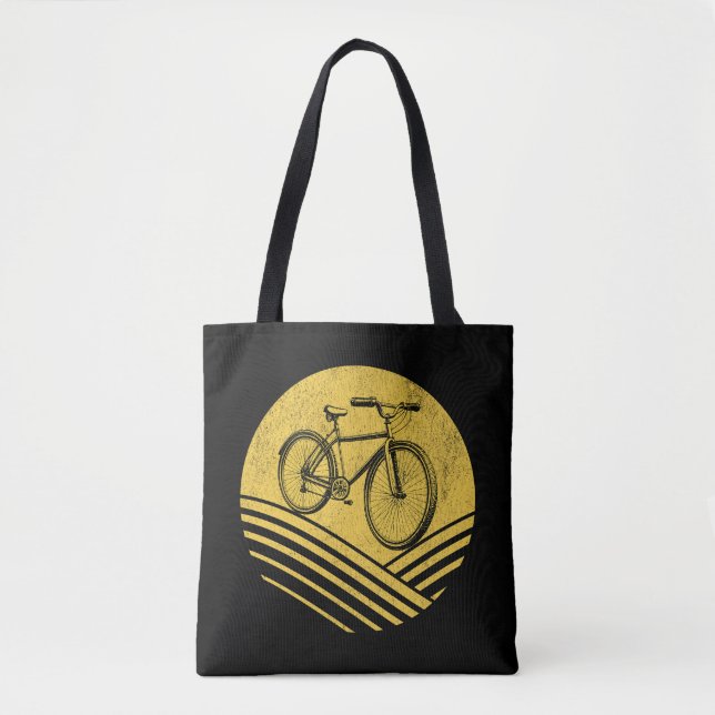 Bolso De Tela Diseño de bicicletas (Anverso)