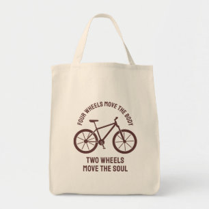 Bolso De Tela Diseño de bicicletas Guay - Dos ruedas mueven el a