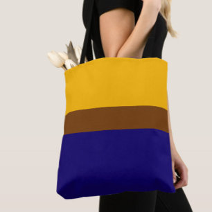 Bolso De Tela Diseño de bloque de color amarillo de la plancha a