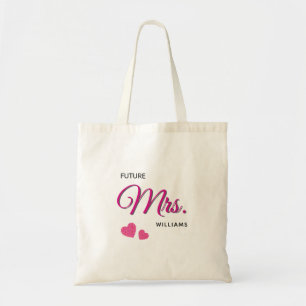 Bolso De Tela Diseño de boda personalizado para futura señora