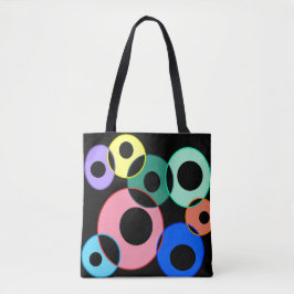 Bolso De Tela Diseño de bolas de arco iris Billiard