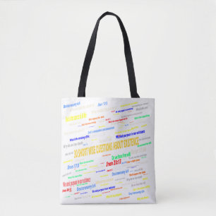 Bolso De Tela diseño de bolsas, preguntas existenciales