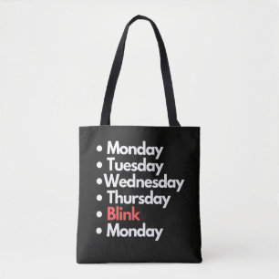 Bolso De Tela Diseño de broma de programación de la semana del l