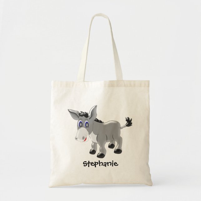 Bolso De Tela Diseño de burro (Frente)