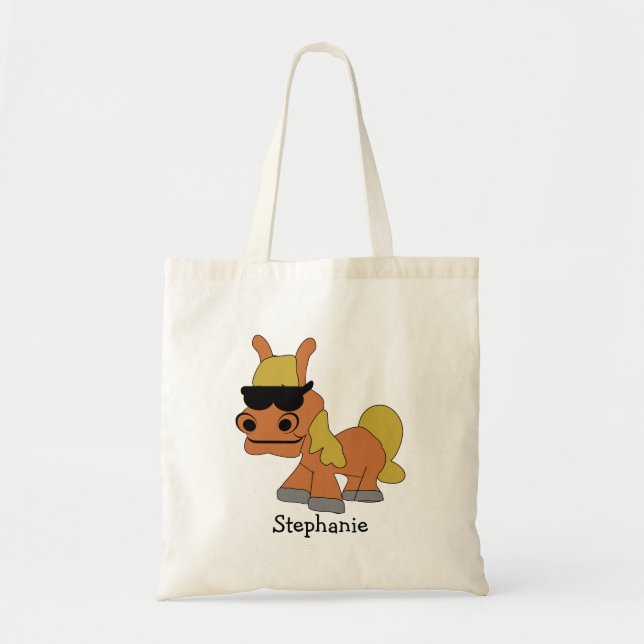 Bolso De Tela Diseño de Caballo (Frente)
