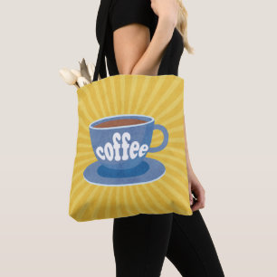 Bolso De Tela Diseño de café retro