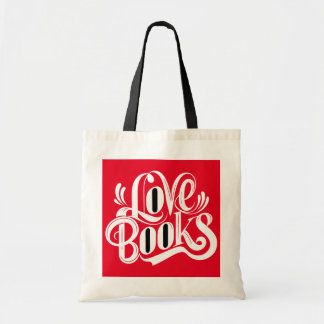 Bolso De Tela Diseño de caligrafía de libros de amor