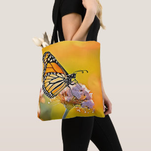 Bolso De Tela Diseño de cierre de mariposa majestuosa