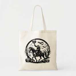 Bolso De Tela Diseño de Círculo de Halloween sin Cabeceras de Ha