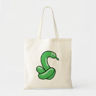 Bolso De Tela Diseño de cisne de globo verde divertido