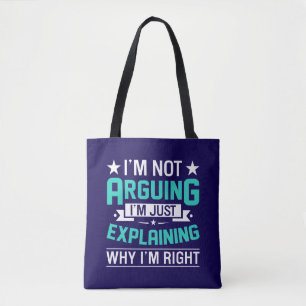Bolso De Tela Diseño de cita divertida sarcástica