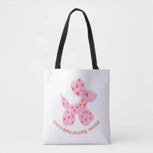 Bolso De Tela Diseño de cita Eres Increíble Cariño   Mono