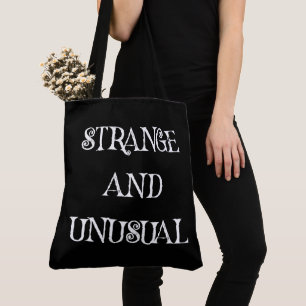 Bolso De Tela Diseño de cita gótica extraña e inusual