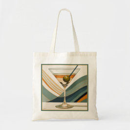Bolso De Tela Diseño de Cocktail Martini Mid Century